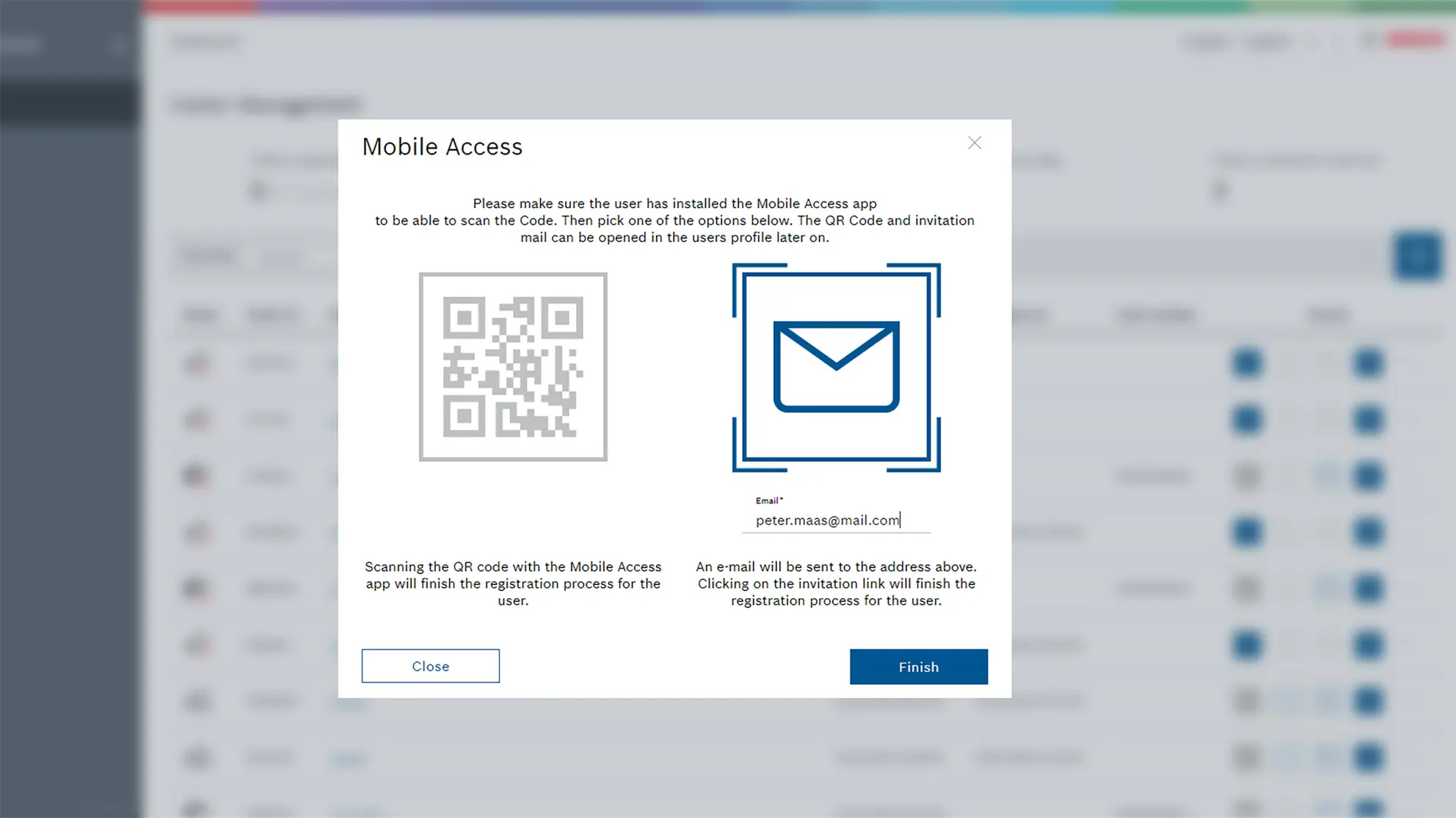Mobile Access — credential