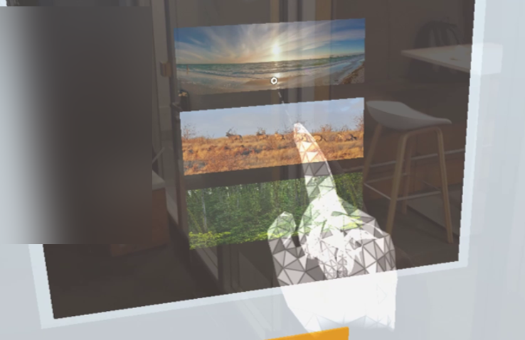 AR interaction with the MRI setup via hand gestures